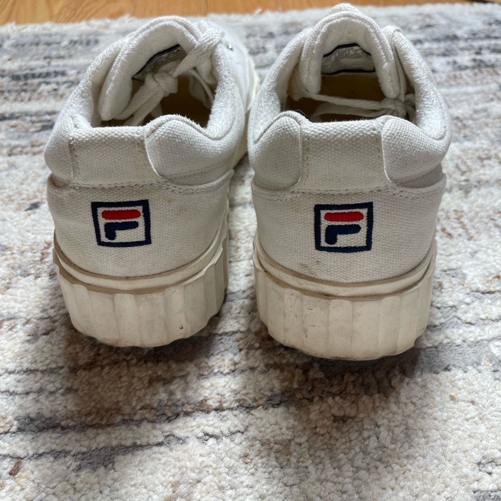 Fila Sandblast White Platform Sneakers Size 7.5 - Picture 8 of 16